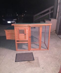 TRIXIE Pet Products Chicken Coop with Outdoor Run, 66.75 x 30.25 x 41.25 inches 66.8"L x 30.3"W x 41.3"H 68 61ovTFHRYcL