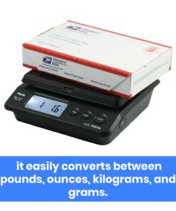 AMERICAN WEIGH SCALES Digital Shipping Postal Scale, Package Postage Scale 55lbs. x 0.01lbs. (Black), PS-25 25 61ovn078bBL
