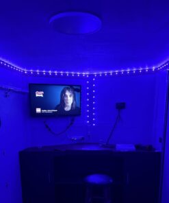 TJOY 100ft Bluetooth LED Strip Lights, Music Sync LED Lights Strip, RGB Color Changing LED Lights with Remote,Smart Phone APP Control, LED Lights for Bedroom,TV,Room DIY (APP+Remote +Mic) 51 61ow48TI FL