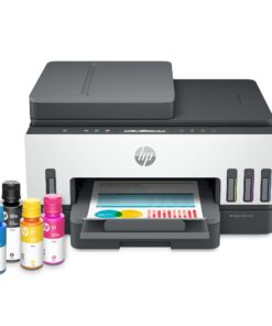 HP Smart -Tank 7301 Wireless All-in-One Cartridge-free Ink Printer, up to 2 years of ink included, mobile print, scan, copy, automatic document feeder (28B70A), Gray 21 61oxKOrHEfL