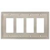 Franklin Brass W35069-SN-C Classic Beaded Quad Decorator Wall Plate/Switch Plate/Cover, Satin Nickel 28 61p09J0an4L