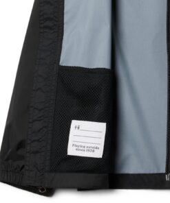 Columbia Boys' Glennaker Rain Jacket Medium Black 16 61p1nM1hpL