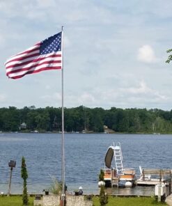 Annin Flagmakers American Flag Tough-Tex Polyester Flag, 6 x 10 Feet (Model 2740) 6x10 ft. 32 61p644ubXPL