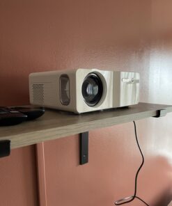 Native 1080P 5G WiFi Bluetooth Projector,15000L 450 ANSI Outdoor Movie Projector 4K Support and Max 450" Display, LED Home Theater Video Projector Compatible With iOS/Android/Win/TV Stick/PS5 White 44 61p6VfCkQzL