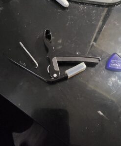 Kyser Quick-Change Capo for electric guitars, Black, KGEBA 11 61p7U5IkvEL