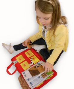 Pockets of Learning Right at Home Quiet Book, Animal Activity Busy Book for Toddlers and Children 13 61p87bSXlpL