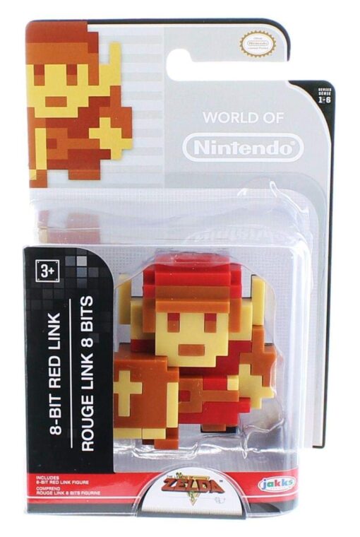 World of Nintendo 86729 2.5" 8 Bit Red Link Action Figure