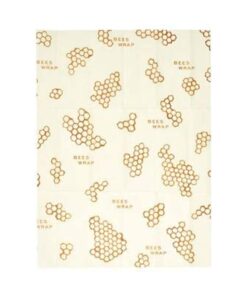 Bee's Wrap Reusable Beeswax Food Wraps Made in the USA, Eco Friendly Beeswax Food Wrap, Sustainable Food Storage Containers, Organic Cotton Food Wrap, XL Bread Wrap for Homemade Bread, Honeycomb Print 21 61p8olCgvpL