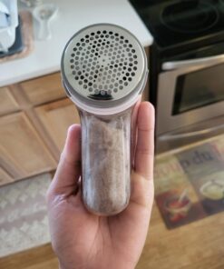 BEAUTURAL Fabric Shaver and Lint Remover, Sweater Defuzzer with 2-Speeds, 2 Replaceable Stainless Steel Blades, Battery Operated, Remove Clothes Fuzz, Lint Balls, Pills, Bobbles Gray Standard 47 61p9RzftILL