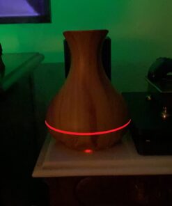 Smart WiFi Wireless Essential Oil Aromatherapy Diffuser - Works with Alexa & Google Home – Phone App & Voice Control - 400ml Ultrasonic Diffuser & Humidifier - Create Schedules - LED & Timer Settings Light Brown 25 61pAcqH9xzL