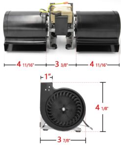 Hongso GFK-160 Fireplace Blower Fan Unit for Heat N Glo GFK-160A, Hearth and Home, Quadra Fire, GTI, Fasco, Regency Wood Stove Insert, Royal, Jakel, Nordica, Rotom; Ball Bearings Motor Blower Unit 15 61pAwmm9bSL