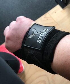 Stoic Wrist Wraps Weightlifting, Powerlifting, Cross Training, Bodybuilding with Thumb Loop. for Gym Workout, Men and Women Weight Lifting and Strength Training 18 Inches Black 35 61pCA7u19pL