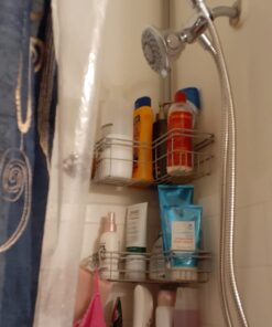 AquaStorm by HotelSpa 30-Setting SpiralFlo 3-Way HIGH PRESSURE Luxury Shower Head/Handheld Showerhead Combo with Water Saving Economy Mode/Chrome Chrome & Gray 28 61pCJMZgvnL 1