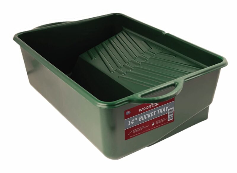 Catalog 5 Wooster Brush Paint BCKT PLSTC Wooster BR414-14 Sherlock Bucket Tray, Green