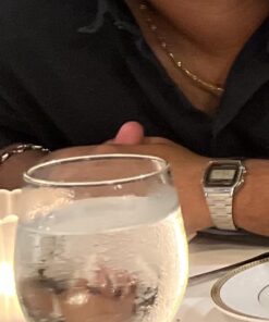 Casio Men's A158WA-1DF Stainless Steel Digital Watch 39 61pEd2aQSlL