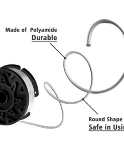 X Home AF-100 Weed Eater String Compatible with Black Decker String Trimmers, 6 Spools & 1 Cap 24 61pF1fmuU2L 1
