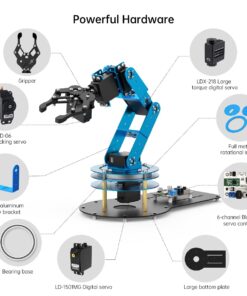 LewanSoul Robotic Arm Kit 6DOF Programming Robot Arm with Handle PC Software and APP Control with Tutorial 22 61pFTnHYL L