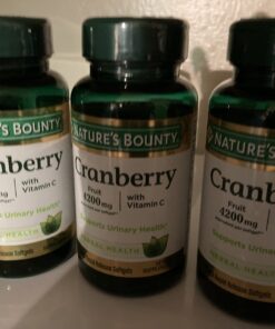 Nature's Bounty Cranberry 4200mg With Vitamin C, Urinary Health & Immune Support, Cranberry Concentrate, 250 Rapid Release Softgels 250 Count (Pack of 1) 39 61pG OmywvL