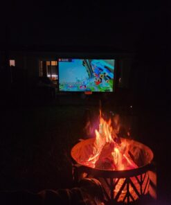 Mini Projector, 2023 Upgraded CiBest 1080P Full HD Portable Projector, 12000L Outdoor Projector for Home Theater Movie Projector, Projector 4K Compatible with HDMI, VGA, USB, TV Stick, Laptop mini projector 34 61pHisXwawL