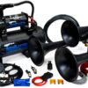 HornBlasters Outlaw Black 228H 2 Gallon All-In-One Train Horn Kit - Easy Install