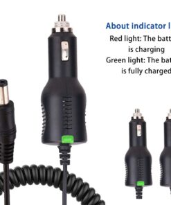 BAOFENG & ABBREE 12-24V Car Charge Cable Line for BaoFeng UV-5R,UV-82, BF-F8HP, UV-82HP, UV-S9/9S,UV-5X3,GT-3TP UV-9R Plus etc Two Way Radio (Compatible with Charger Base) Compatible with Charger Base 12 61pHx1JS1ZL