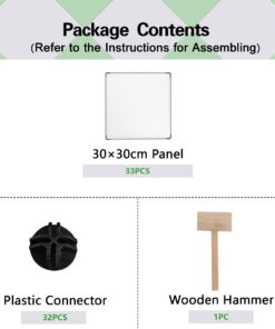 C&AHOME Cube Storage, 9-Cube Plastic Closet Cabinet Organizer, DIY Stackable Bookshelf, Modular shelving Units Ideal for Home, Office, Kids Room, 36.6"L x 12.4" W x 48.4" H Translucent White SBTM3009A Transparent White 30 61pJCsF5IsL