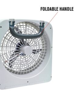 RoadPro RP8000 10" Indoor/Outdoor Dual Power Fan - Battery and/or 12V 11 61pJLe do1L