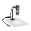 Plugable Digital Microscope with Flexible Arm Observation Stand Compatible with USB and USB-C Windows, macOS, ChromeOS, iPad (USB C), Android, Linux Systems (2MP, 250x Magnification)