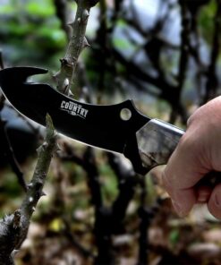 Mossy Oak Fixed Blade Hunting Knife Set - 2 Piece, Full Tang Handle Straight Edge and Gut Hook Blades Game Processing Knife, Sheath Included 32 61pKFcuWGML