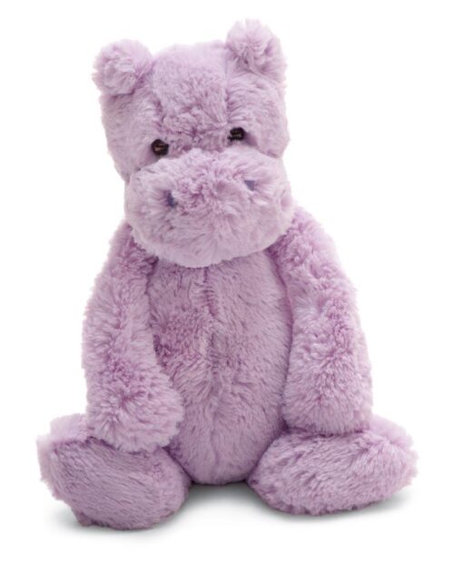 Jellycat Bashful Lilac Hippo Stuffed Animal, Medium, 12 inches