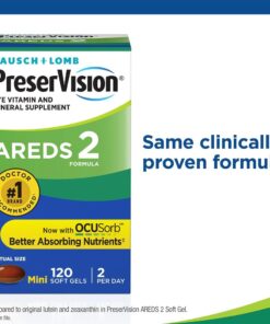 PreserVision AREDS 2 Eye Vitamin & Mineral Supplement, Contains Lutein, Vitamin C, Zeaxanthin, Zinc & Vitamin E, 120 Softgels (Packaging May Vary) 25 61pNBB0r xL