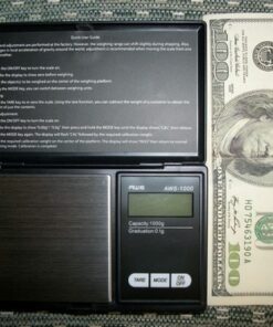AMERICAN WEIGH SCALES Series Digital Pocket Weight Scale 1kg x 0.1g, (Black), AWS-1KG-BLK 1000G x 0.1G 35 61pNFY0ZRL