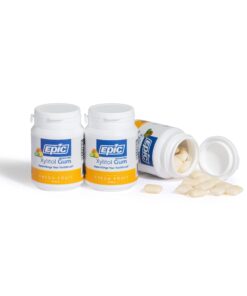 Alternative view of Epic Xylitol Chewing Gum - Sugar Free & Aspartame Free Chewing Gum Sweetened w/Xylitol for Dry Mouth & Gum Health (Fresh Fruit, 50-Piece Bottle, 3 Bottles)
