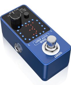 LEKATO Looper Pedal, Guitar Looper Pedal with SYNC & Tuner Function,Loop Pedal with LED Screen Looper Pedal for Electric Guitar Bass Unlimited Overdubs 3 Loops 18 Minutes Record Time(Blue) BLue 15 61pOtyWCTML