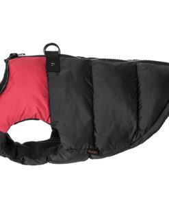 Gooby Padded Vest Dog Jacket - Red, Medium - Warm Zip Up Dog Vest Fleece Jacket with Dual D Ring Leash - Winter Water Resistant Small Dog Sweater - Dog Clothes for Small Dogs Boy and Medium Dogs Medium chest (18.25") 1 32 61pPZzeSW2L