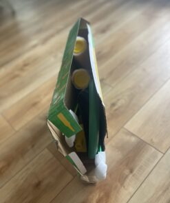 Bottle Bash Outdoor Flying Disc Game Set – Disc Toss Game for Family, Adult & Kids, Backyard and Beach Game - Frisbee Target Lawn Game with Poles & Bottles (Beersbee & Polish Horseshoes) Original - Green 29 61pPk YSgpL