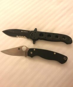 Spyderco Para Military 2 Signature Knife with 3.42" CPM S45VN Steel Blade and Durable G-10 Handle - PlainEdge - C81GP2 Black Handle - Stainless Steel Blade 55 61pQ1DG7evL