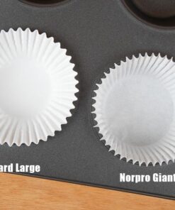 Norpro Giant Muffin Cups, White, Pack of 500, 2.75 x 2 inches (3600B) 35 61pQCUCILvL