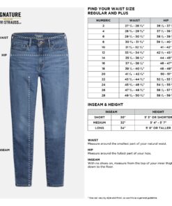 Signature by Levi Strauss & Co. Gold Women's Curvy Totally Shaping Straight Jeans (Available in Plus Size) 26 Medium Awaken (New)-waterless 11 61pR02h1GIL 8