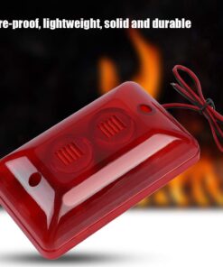 Alternative view of 12V 15W Wired Strobe Siren,Protect Alarm System,Sound Alarm Strobe Flashing Red Light 120dB for Home Security