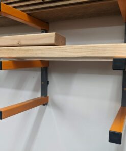 Bora Wood Organizer and Lumber Storage Metal Rack with 6-Level Wall Mount – Indoor and Outdoor Use, In Orange | PBR-001 74 61pU18F6KxL