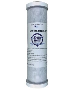 KleenWaterKW2510CB Filters Compatible with GE GXWH01C GXRV10ABL GXSV10C GXSL03C FXWTC, Carbon Block Replacement Filters, Set of 3 5 61pVefrlK8L