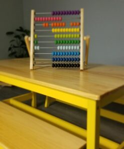 Amazon Basics Indoor Kids Table and Bench Set, Natural 44 61pVuIHNML