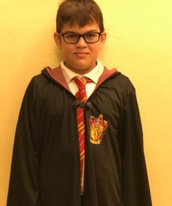 Harry Potter Gryffindor Robe Child Costume, Large, Black 30 61pW0k 6ZUL