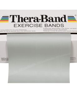 THERABAND Resistance Bands, 6 Yard Roll Professional Latex Elastic Band For Upper & Lower Body, Core Exercise, Physical Therapy, Pilates, Home Workouts, Rehab, Silver, Super Heavy, Advanced Level 2 Silver - Super Heavy 16 61pXkc06PFL