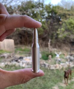 Silver 2 oz .308 Caliber Bullet - Solid .999 Pure Silver by Mint State Gold 18 61pXzvVBfL