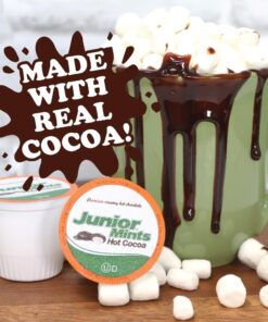Tootsie Roll Junior Mints Hot Cocoa Pods, Compatible with Keurig K Cup Brewers, Perfect Peppermint Hot Chocolate Gift, Candy Junior Mints Hot Cocoa, 40 Count Mint 40 Count (Pack of 1) 23 61pYCgKZiKL