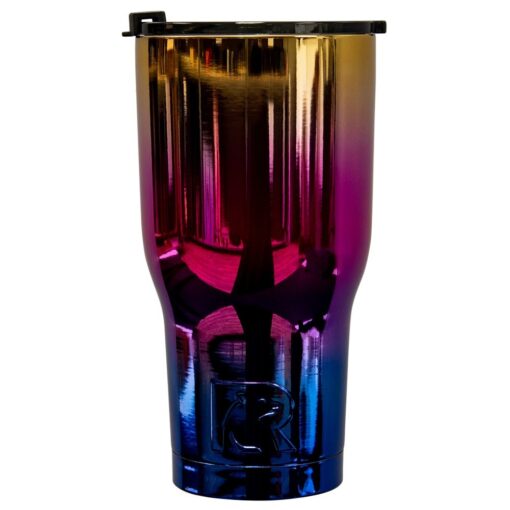 RTIC Tumbler, 30 oz, Flame, Insulated Travel Stainless Steel Mug, Hot Or Cold Drinks, with Splash Proof Lid