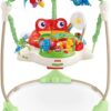 Fisher-Price Baby Bouncer Rainforest Jumperoo Activity Center with Music Lights Sounds and Developmental Toys 27 61pbs4GSfvL