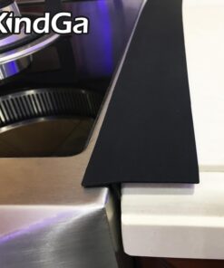 Silicone Stove Counter Gap Cover 21" by Kindga, Easy Clean Gap Filler Sealing Spills Between Kitchen Counter, Appliances,Stovetop, Oven, Washing Machine, Washer, Dryer Set of 2 (Black) 21" Black 30 61pcXXbb5L